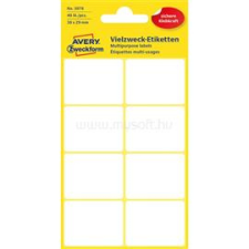 Avery 3078 38x29mm univerzális 40db-os etikett (AVERY_3078) etikett