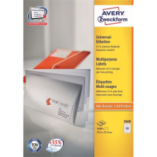 Avery 3668 52.5×21-2mm univerzális 5600 darabos etikett etikett