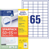 Avery 6121-65 38x21.2mm univerzális 3250+975 darabos etikett