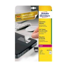 Avery Etikett AVERY L6114-20 63,5x29,6mm laser biztonsági 540 címke/doboz 20 ív/doboz etikett