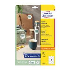 Avery Etikett avery l6229-10 80 mm univerzális kör 10 ív/csomag etikett
