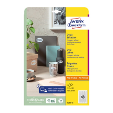 Avery Etikett AVERY L6241-10  40x20 mm univerzális ovális 10 ív/csomag etikett