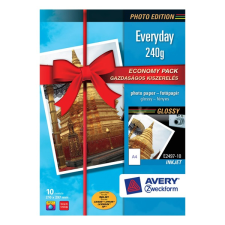 Avery Fotópapír avery e2497-10 economy 240g fényes a/4 inkjet nyomtatóhoz 10 ív/doboz fotópapír