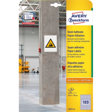 Avery L7871-20 25,4x10mm szuper tapadású 3780db-os etikett (L7871-20) etikett