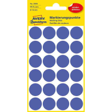 Avery zweckform Avery 3596 18mm visszaszedhető 96db-os indigókék jelölőpont (3596) matrica