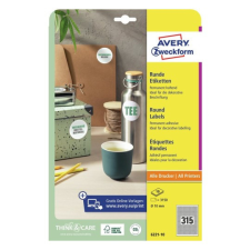 Avery zweckform Etikett címke univerzális 6221-10 fehér körcímke 10mm 10 ív Avery etikett