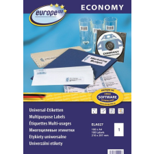 Avery zweckform - Europe100 ELA027 210*297 Fehér etikett címke (ELA027) etikett