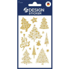 Avery zweckform Matrica, papír, 1 ív, 76x120 mm, AVERY ZWECKFORM, "Z-Design No.52273", arany fenyőfák