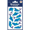 Avery zweckform Matrica, papír, 2 ív, 76x120 mm, AVERY ZWECKFORM, "Z-Desing No.53444", csillogó delfinek
