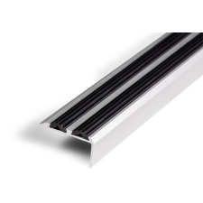 AVFloor Lépcső élvédő gumírozott csúszásmentesítő sarokprofil 90cm/100cm/134 cm fekete élvédő, sín, szegélyelem