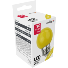 Avide Dekor LED fényforrás G45 1W E27 Sárga izzó
