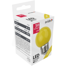 Avide Dekor LED fényforrás G45 1W E27 Sárga izzó