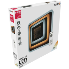 Avide Design Mennyezeti Lámpa Nansy-3D 81W(40,5+40,5) RF Távirányítóval világítás