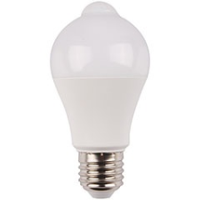 Avide E27 LED lámpa (9W/200°) Körte Smart - természetes fehér, mozgásérzékelővel izzó