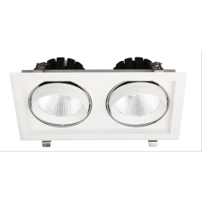  Avide LED Downlight Sein Négyzetes 2x30W IP20 5600lm 20° WW 3000K világítás