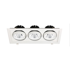 Avide LED Downlight Sein Négyzetes 3x30W IP20 8400lm 20° WW 3000K világítás