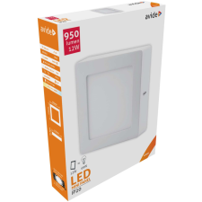 Avide LED Falra Szerelhető Négyzetes Mennyezeti Lámpa ALU 12W NW 4000K világítás