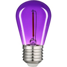 Avide Színes filament LED lámpa E27 (1W/300°) Körte - lila izzó