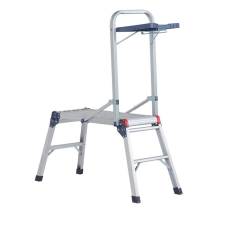 AVLadder Összecsukható munkaállvány szerszámtálcával 75x30x50 cm szerelőállvány fellépő létra létra és állvány