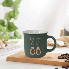 Avokádó mintás kerámia bögre – Keep calm & kiss me bögrék, csészék