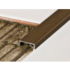 AVProfil AV Lépcsőszegély szögletes bronz barna 12x2700 mm eloxált alumínium lépcsőprofil