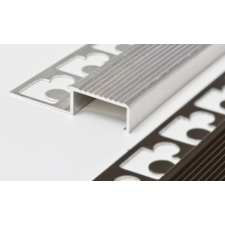 AVProfil AV Lépcsőszegély szögletes ezüst 12x2700 mm eloxált alumínium lépcsőprofil élvédő, sín, szegélyelem