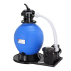 AVPumps Medence vízforgató szivattyú extra nagy homokszűrő tartály 15900 liter/h 50 m³-es medencéig