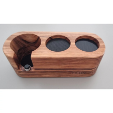  AVX 9J28 3-as tamper + szűrőkar tartó 51-53mm Zebra Wood kávéfőző kellék