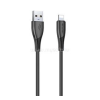 Awei CL-182L adatkábel (USB - lightning, 2.4A, 100cm) FEKETE (AWEI_CL-182L)