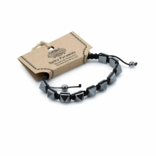 AWGifts Mágneses Hematit Shamballa Karkötő - Piramisok karkötő