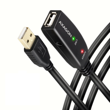 AXAGON ADR-215 USB-A apa - USB-A 2.0 anya Aktív Jelerősítő kábel - Fekete (15m) kábel és adapter