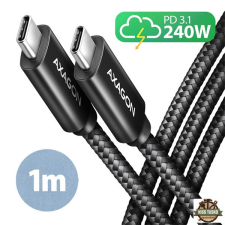 AXAGON BUCM2-CM10AB 1m USB C fekete adat- és töltőkábel kábel és adapter