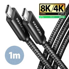 AXAGON BUCM4X-CM10AB NewGEN+ 1m USB-C &lt;&gt; USB-C 4 Gen 3x2 / 240W kábel kábel és adapter