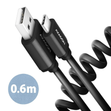 AXAGON BUCM-AM10TB Twister USB-C &gt; USB-A Cable 0,6m Black kábel és adapter