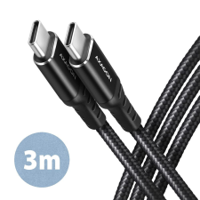 AXAGON BUCM-CM30AB HQ USB-C &lt;&gt; USB-C Cable 3m Black kábel és adapter