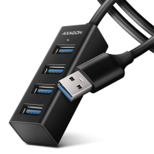 AXAGON HUE-M1AL SuperSpeed USB-A Mini Hub Black hub és switch