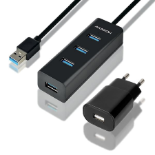 AXAGON HUE-S2BP 4-Port USB 3.0 CHARGING hub villanyszerelés