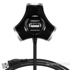 AXAGON HUE-X3B Trinity 4 portos USB2.0 hosszú kábeles fekete HUB kábel és adapter