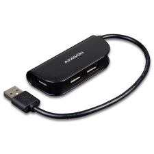 AXAGON HUE-X4B 4 portos USB2.0 fekete HUB kábel és adapter
