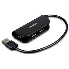 AXAGON HUE-X4B READY - fekete hub és switch