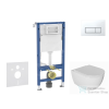 AXO Geberit Duofix falra szerelhető WC szett, Kielle Oudee WC és softclose ülőkével, Geberit Delta 50 alpesi fehér nyomólappal SANI11CA3137B
