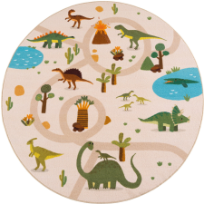 Ay . Coco 1131 bézs kör gyerekszőnyeg 120 x 120 cm lakástextília