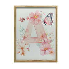 AZ A FALI PLAKÁT VIRÁGOKHOZ ÉS PILKÉKEKHEZ KERET NÉLKÜL 50x70 CM MATTE grafika, keretezett kép