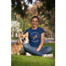  Az élet kutya nélkül kék póló egyedi ajándék