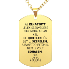  'Az elhagyott lélek szenvedése...' medál lánccal, választható több formában és színben nyaklánc