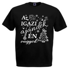  Az igazi ajándék én vagyok - Karácsonyi Férfi Póló