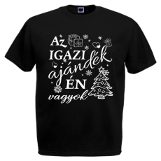  Az igazi ajándék én vagyok - Karácsonyi Férfi Póló