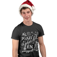  Az igazi ajándék én vagyok - Karácsonyi Férfi Póló