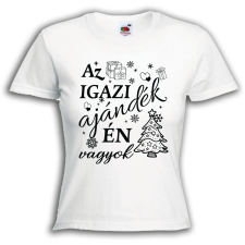 Az igazi ajándék én vagyok - Karácsonyi Női Póló női póló
