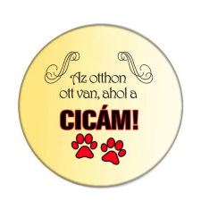  Az otthonom ott van, ahol a cicám kitűző kitűző